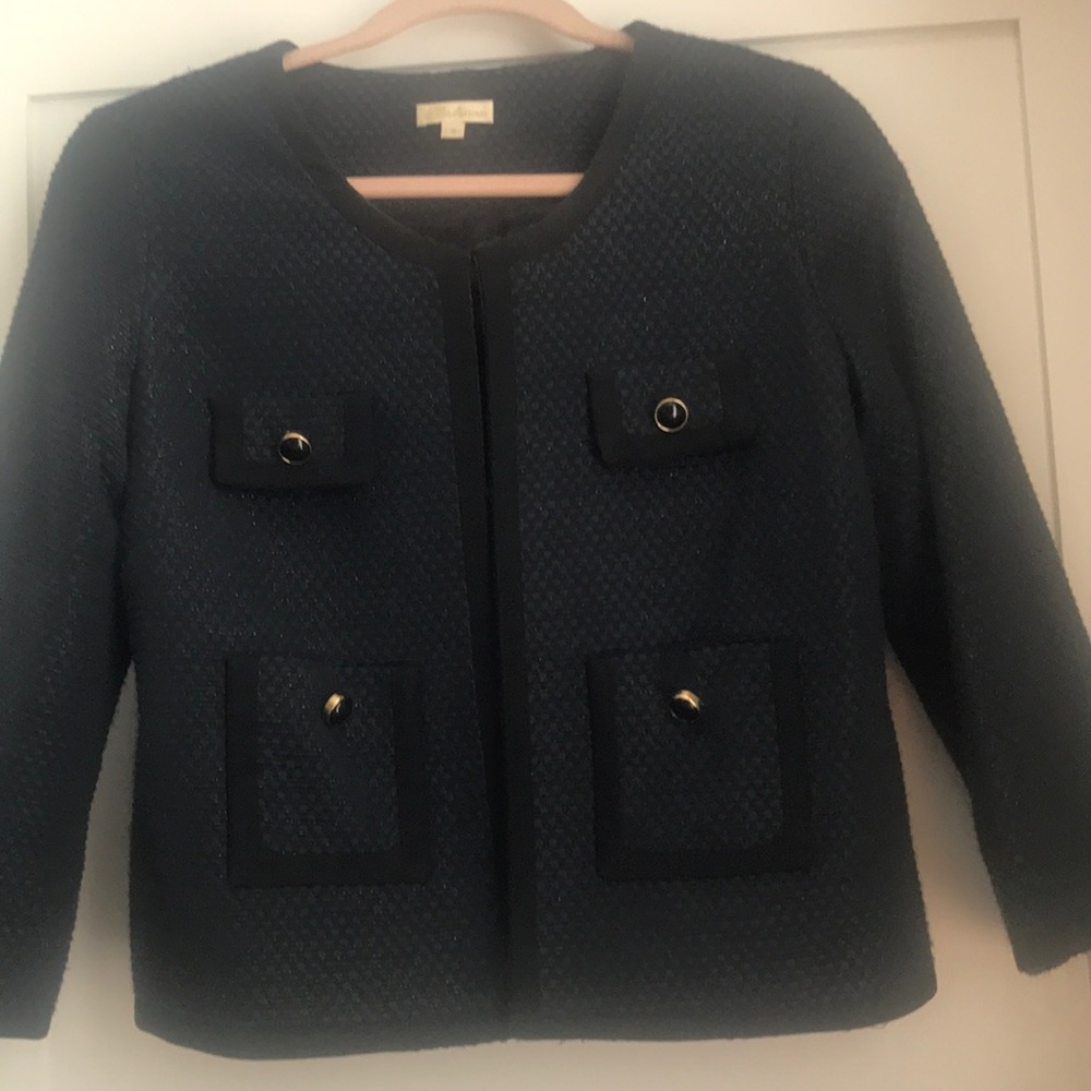 Shoshanna cropped brocade blazer